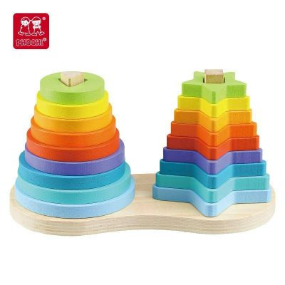 Baby & Toddler Toys |  Wooden Rainbow Stacker Playset Baby & Toddler Toys Baby & Toddler Toys