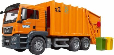 Trains & Vehicles |  Man Tgs Garbage Truck – Orange Trains & Vehicles Trains & Vehicles